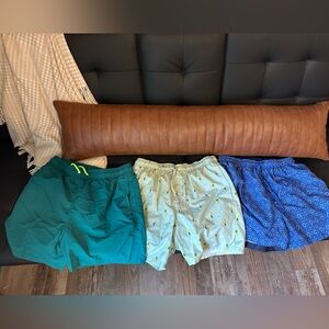 3 pairs of men’s medium swim trunks for $15. In great condition